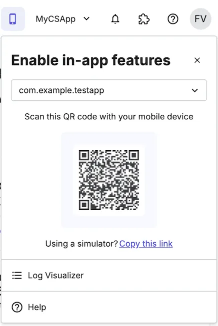 Scan the QR Code (iOS)