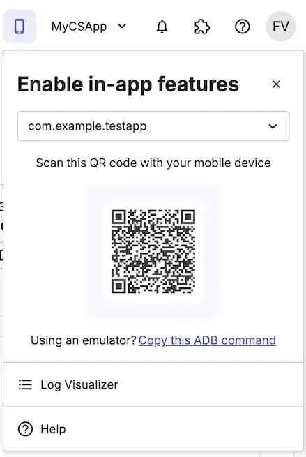 Scan the QR Code (Android)