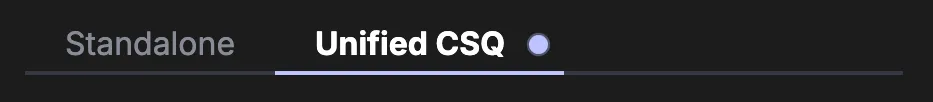 Unified CSQ docs support hint
