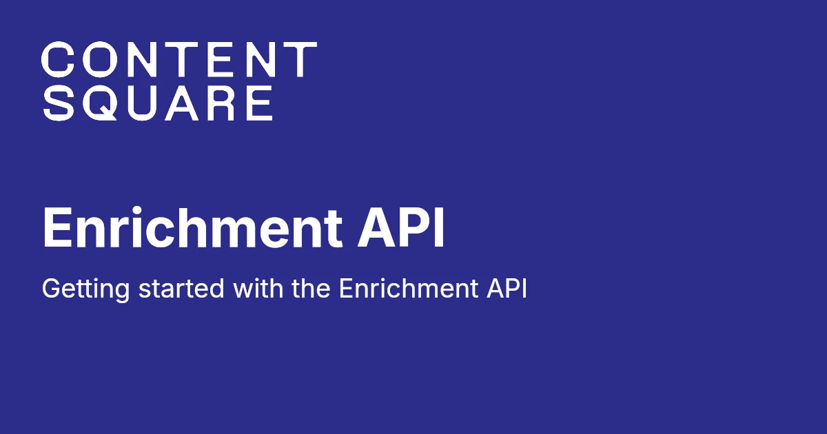 Enrichment API - APIs